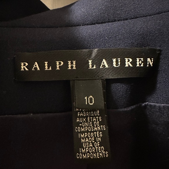 Ralph Lauren Elegant Navy Peplum Wool Jacket with stretch - Picture 2 of 3
